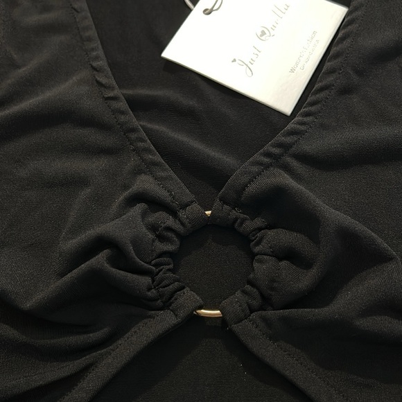 Black crop top, Size XS, Brand new with tags - Picture 3 of 5